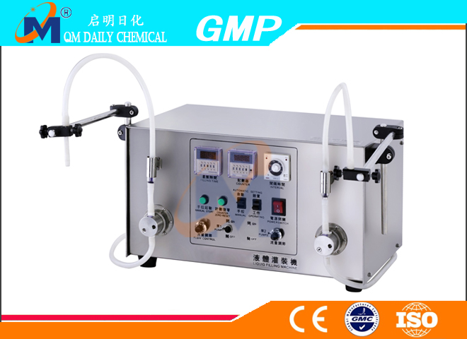 Semi-automatic double liquid filling machine