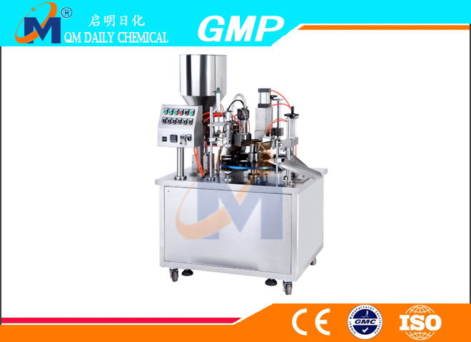Filling and sealing machine